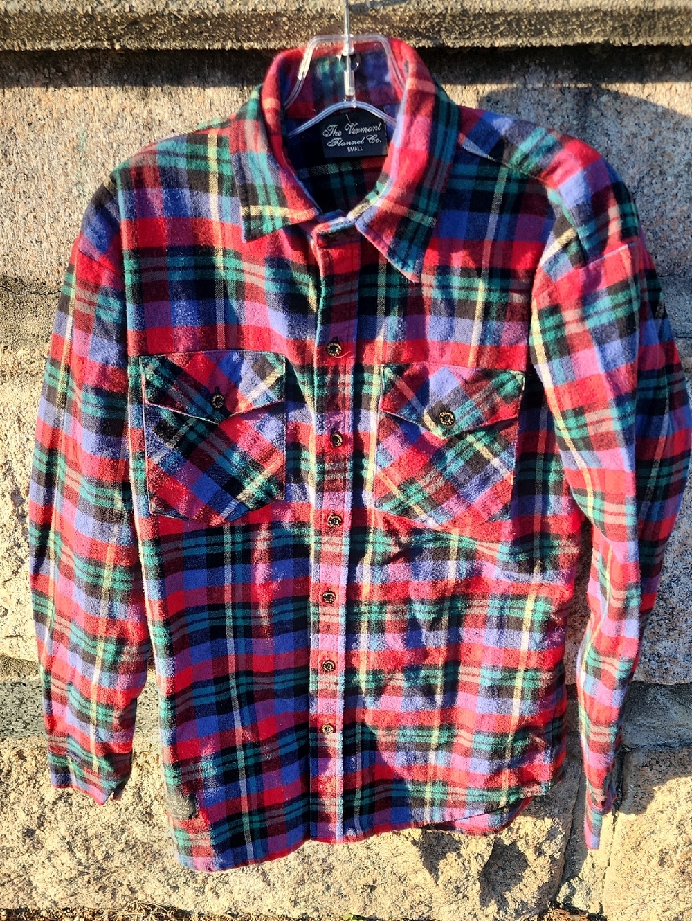 The Vermont Flannel Co. Red Multi Plaid Button-Up Shirt Small